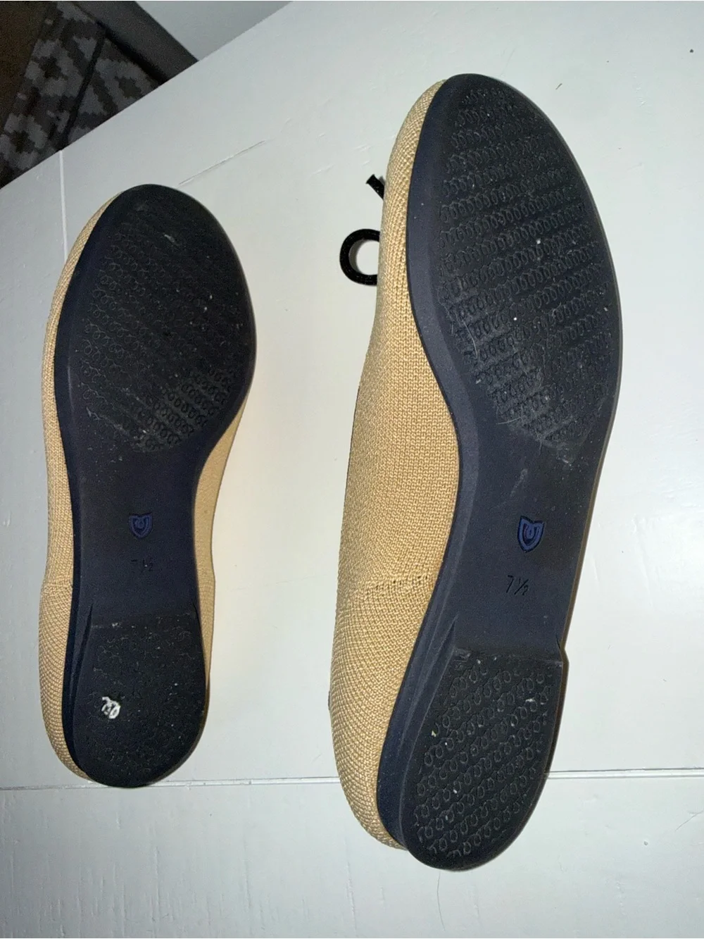Rothy's The Ballet Flat in Black & Tan